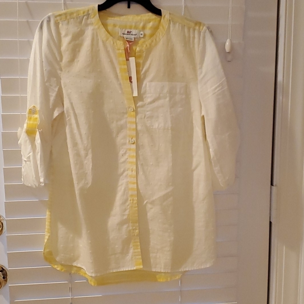 𝅺nwt Vintage Vineyard Vines Citron Shirt Size XS